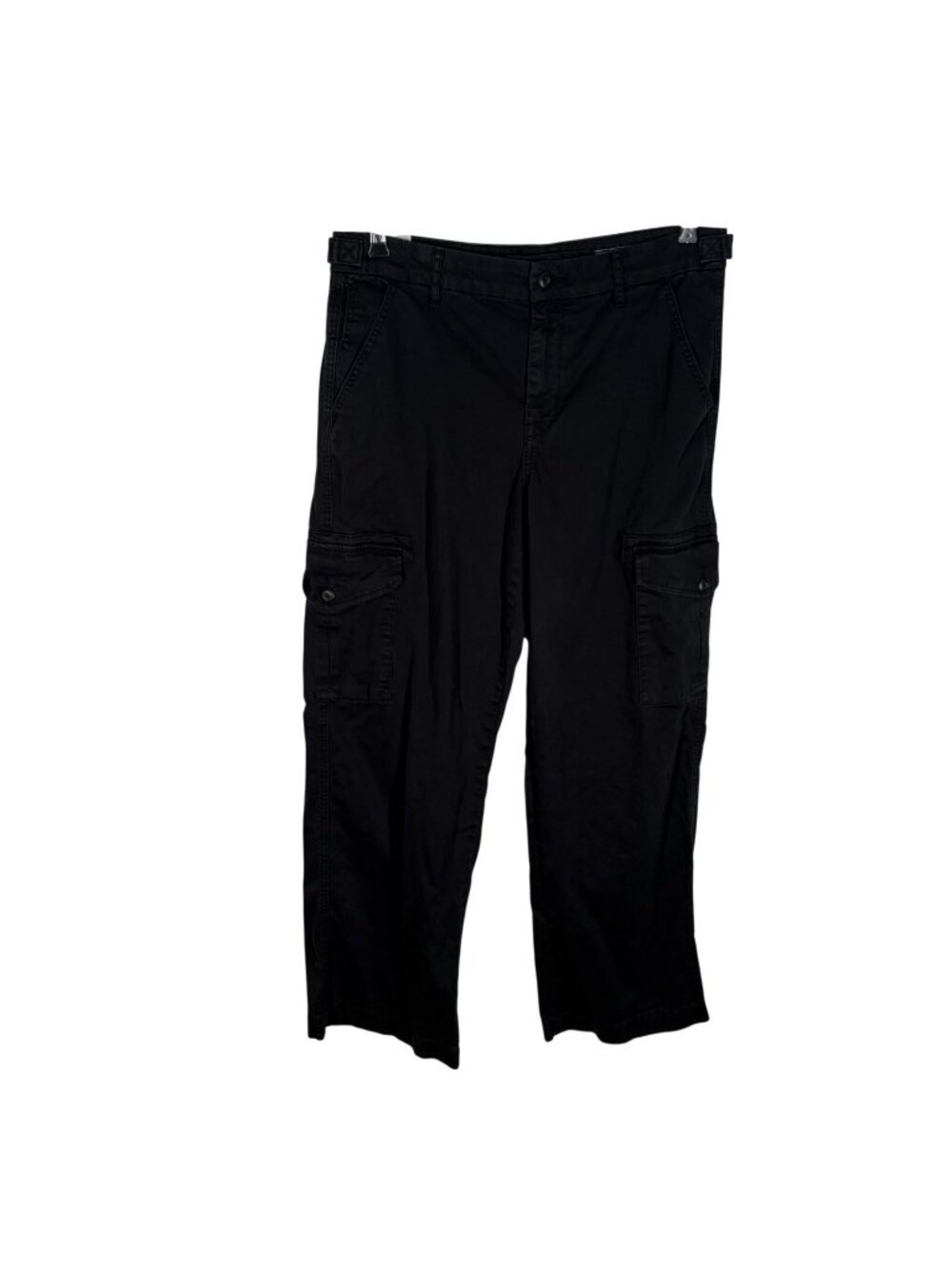 American Eagle Women 8 Black Casual Y2K Grunge Stretch Wide Leg Cargo Pants